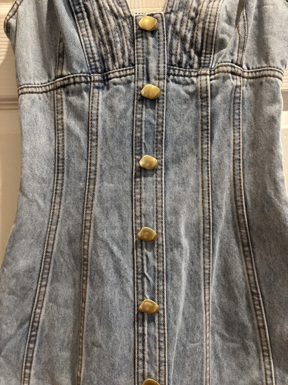 Aje Coast Denim Mini Dress - Picture 7 of 14